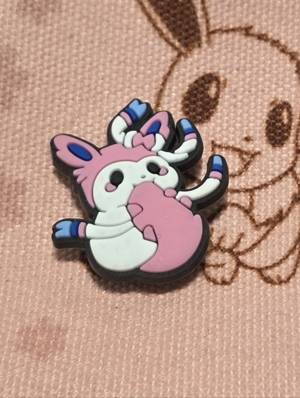 3/$10 Sylveon Pokémon Jibbitz Croc Charm Fairy Type Eeveelution